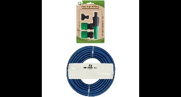 Tuinslang 25 meter - gewapend/anti knik - 13mm - professional - met koppelstukken/spuitstuk