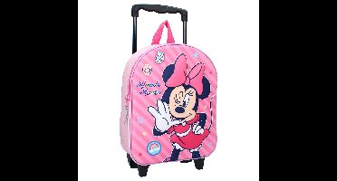 Vadobag Minnie Mouse Fashion Besties trolley - roze - 32 x 26 x 11 cm - voor kinderen