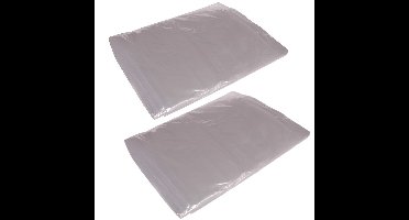 Veba Klussen Afdekfolie - 4x stuks - afdekzeil - transparant - 4 x 5 meter - voor o.a. schilderen