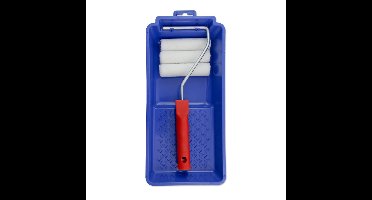 Veba Lakroller / schuimroller schilderset - 10 cm - met verfbak en beugel