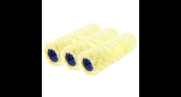 Veba Verfroller - 3x - muur vacht anti-spat - polyacryl- 8,4 x 25 cm - verfspullen