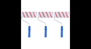 Verfroller van D4,8 x B18 cm - 3x - Verfrol/vachtrol van 18 cm - Schilder benodigheden