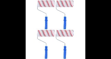 Verfroller van D4,8 x B18 cm - 4x - Verfrol/vachtrol van 18 cm - Schilder benodigheden