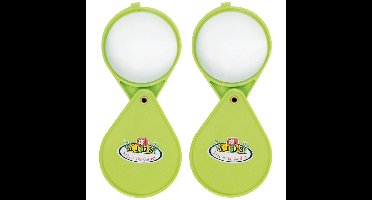 Vergrootglas voor kinderen - Set van 2x stuks - loep inklapbaar - 6 x 15 cm