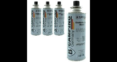 Voordeelset van 4x stuks benson fles camping Butaangas/gasvulling van 227 gram