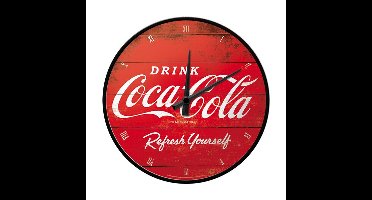 Wandklok - rond - Coca Cola print - D 31cm