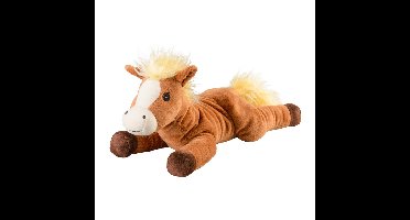 Warmies Warmte/magnetron opwarm knuffel - lichtbruin paard - Dieren cadeau artikelen voor kinderen