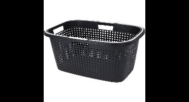 Wasmand - antraciet grijs - 38L - kunststof - 60 x 40 x 26 cm