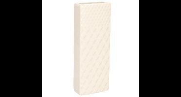 Waterverdamper - ivoor wit - keramiek - 400 ml - radiatorbak luchtbevochtiger - 7 x 18,5 cm
