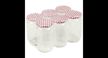 Weckpotten/inmaak potten - 12x - glas - 720 ml - metalen schroefdeksel