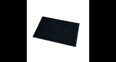 Wicotex Deurmat/droogloopmat Memphis - zwart - 60 x 80 cm - anti-slip - voor binnen en buiten