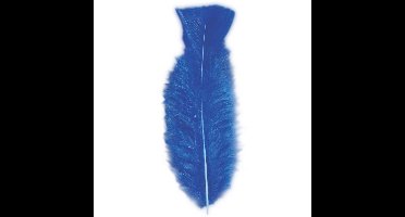 Widmann Sierveren - 100x - blauw - 17 cm - knutselveertjes - DIY/decoratie/hobbymateriaal