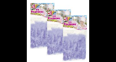 Widmann Sierveren - 150x - paars - 17 cm - knutselveertjes - DIY/decoratie/hobbymateriaal
