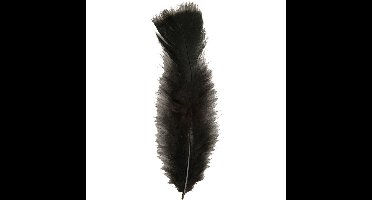 Widmann Sierveren - 50x - zwart - 17 cm - knutselveertjes - DIY/decoratie/hobbymateriaal