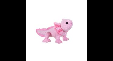 Wild Republic Axolotl Knuffel - salamander - pluche - roze - 13 cm - dierenknuffel
