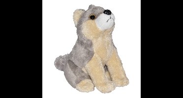 Wild Republic Knuffel Wolf - met geluid - 20 cm - pluche - knuffeldier