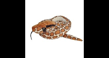Wild Republic Pluche Birmese python - knuffeltje - 280 cm - slangen knuffels