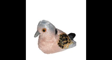 Wild Republic Pluche dieren knuffel tortelduif - vogels - 13 cm - met echt geluid