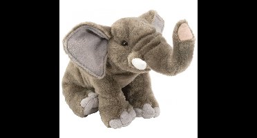 Wild Republic Pluche olifant - olifanten knuffel - 30 cm - wilde dieren knuffel