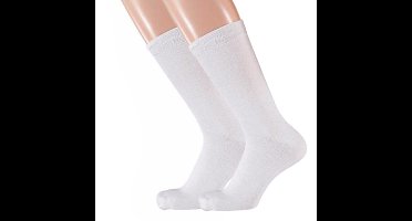 Witte dames sokken - 3x paar in maat 35/42 - sport sokken - sneakersokken