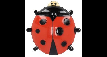 World of Weather thermometer Lieveheersbeestje - zuignappen - 17 x 4 x 17 cm - Celsius/fahrenheit