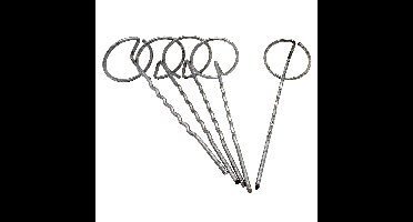 Worteldoek/gronddoekpennen - 5x - verzinkt metaal - 20 x 6,3 cm