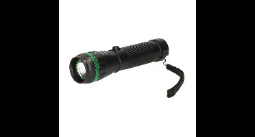 Zaklamp - LED - compact - kunststof - zwart - 15 cm