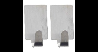 Zelfklevende haakjes rvs keuken/badkamer/kleding/ophang - set 12x