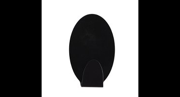 Zelfklevende haakjes rvs keuken/badkamer/kleding/ophang - zwart - 4x