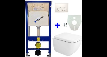 Geberit UP100 Toiletset - Sky Wandcloset met Zitting - Delta 25 - Wit