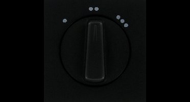 KOPP - Afdekplaat/Centraalplaat - Athenis HK07 - 3 Standen Schakelaar/Ventilatorschakelaar - Mat Zwart