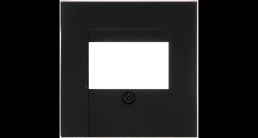 KOPP - Afdekplaat/Centraalplaat - Athenis HK07 - 3-voudig TAE of 2-voudig USB - Mat Zwart