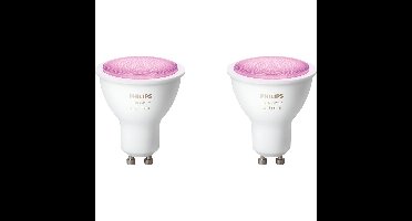 PHILIPS HUE - LED Spot GU10 - White and Color Ambiance - Bluetooth - Duo Pack