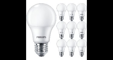 PHILIPS - LED Lamp E27 10 Pack - Corepro LEDbulb E27 Peer Mat 4.9W 470lm - 830 Warm Wit 3000K | Vervangt 40W