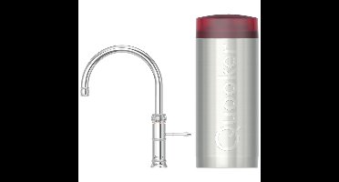 Quooker Classic Fusion Round Keukenkraan Set - Kokend Warm- en Koud Water - Chroom - Inclusief COMBI Reservoir