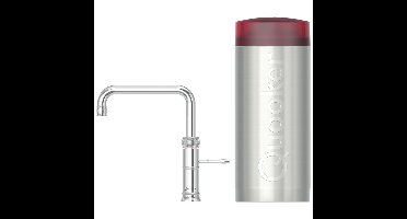 Quooker Classic Fusion Square Keukenkraan Set - Kokend Warm- en Koud Water - Chroom - Inclusief COMBI Reservoir