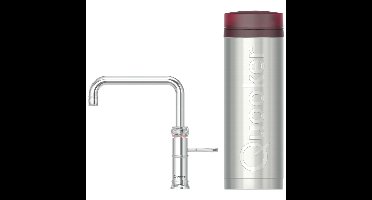 Quooker Classic Fusion Square Keukenkraan Set - Kokend Warm- en Koud Water - Chroom - Inclusief PRO3 Reservoir