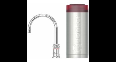 Quooker Classic Nordic Round Kokendwaterkraan Single Tap Set - Kokend Water - Chroom - Inclusief COMBI+ Reservoir