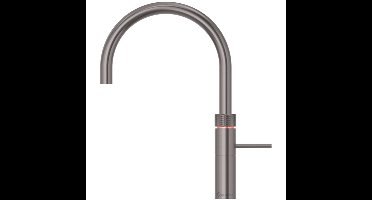 Quooker Fusion Round Keukenkraan - Kokend - Warm & Koud Water - Kindveilige Dubbeldruk - Gunmetal