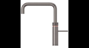 Quooker Fusion Square Keukenkraan - Kokend - Warm & Koud Water - Kindveilige Dubbeldruk - Gunmetal