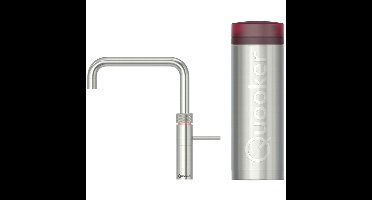 Quooker Fusion Square Keukenkraan Set - Kokend Warm- en Koud Water - RVS - Inclusief PRO3 Reservoir
