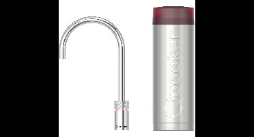 Quooker Nordic Round Kokendwaterkraan Single Tap Set - Kokend Water - Chroom - Inclusief PRO3 Reservoir