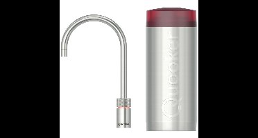 Quooker Nordic Round Kokendwaterkraan Single Tap Set - Kokend Water - RVS - Inclusief COMBI+ Reservoir
