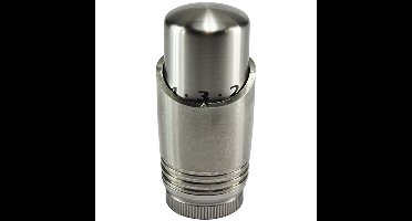 Riko Luxe Thermostaatknop - M-30 - Geborsteld Staal