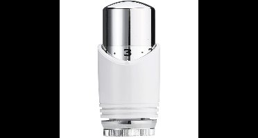 Riko Luxe Thermostaatknop - M-30 - Wit/Chroom
