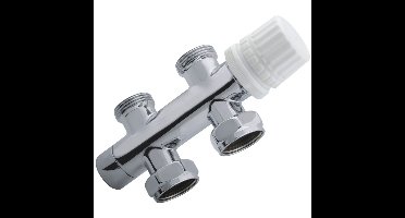 Riko Thermostatisch 3/4 Onderblok Recht - Chroom