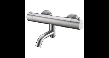 Wiesbaden 304 RVS Thermostatische Badmengkraan - 15cm