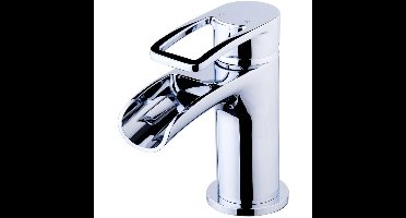 Xellanz Alegra Wastafelkraan Waterval met Clickwaste - Chroom