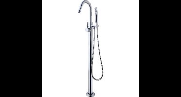 Wiesbaden Caral Vrijstaande Chroom Badmengkraan met Handdouche