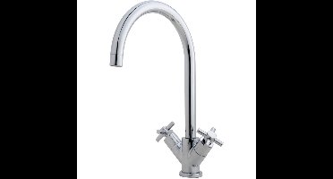 Wiesbaden Cross Keukenkraan - Chroom